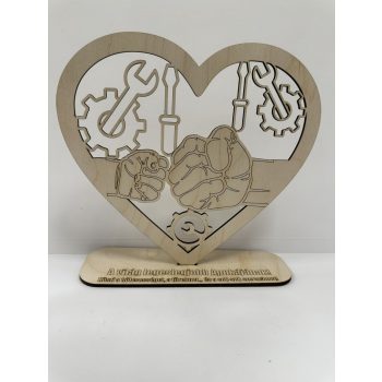   A világ legeslegjobb Apukájának – fa dekoráció szerszámos motívummal