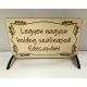 Lézervágott fa tábla - "Boldog születésnapot Édesapám!"