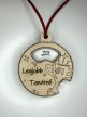 „Legjobb Tanárnő” Forgatható Üzenetes Fa Érme