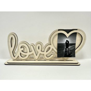 Love Frame – Romantikus fa fényképtart