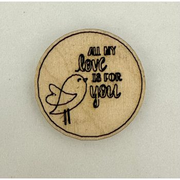 Szeretettel Teli Madár Hűtőmágnes