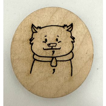 Elegáns Maci Hűtőmágnes