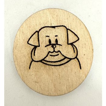 Mosolygós Kutyus Hűtőmágnes