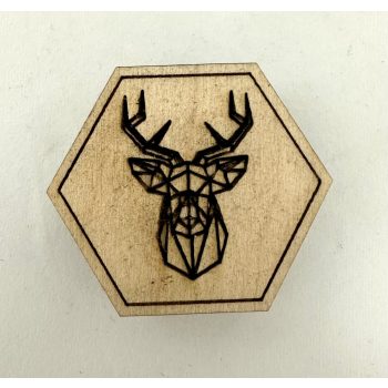 Geometrikus Szarvas Hűtőmágnes