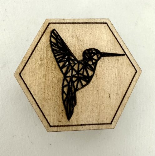 Geometrikus Kolibri Hűtőmágnes