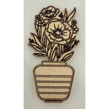 Pipacs és Vadvirág Csokor Hűtőmágnes