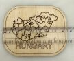 Magyarország-térképes hűtőmágnes