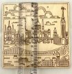 Budapest Hűtőmágnes Gravírozott