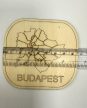 Budapest térképes fa hűtőmágnes