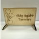Lézervágott fa tábla - "Világ legjobb Testvére"
