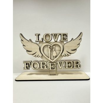 Örök Szerelem – Lézervágott fa dekoráció