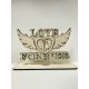 Örök Szerelem – Lézervágott fa dekoráció
