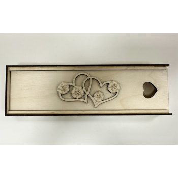 Szívharmónia – Lézervágott fa tárolódoboz