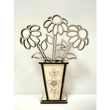   Virágláda, ami sosem hervad – Lézervágott Fa Dekoráció