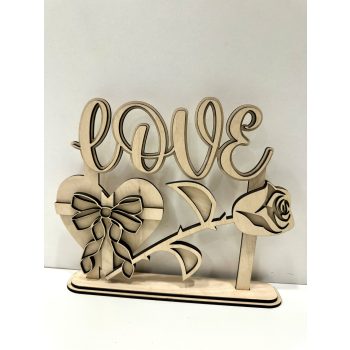 LOVE – Szívből Szóló Fa Dekoráció
