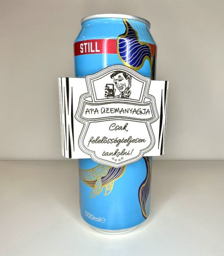 Apák Üzemanyaga - Egyedi Dobozos Italtartó