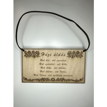 Házi áldás – Lélekmelegítő fa falidísz