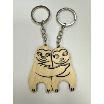 Ölelkező lajhár kulcstartó szett