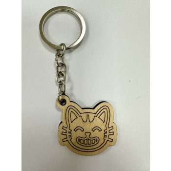 Mosolygós Cica Kulcstartó