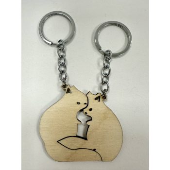   Mókusos fa kulcstartó – természetközeli és egyedi kiegészítő