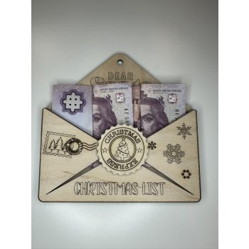 Dear Santa – Karácsonyi Pénzátadó Boríték (fa)