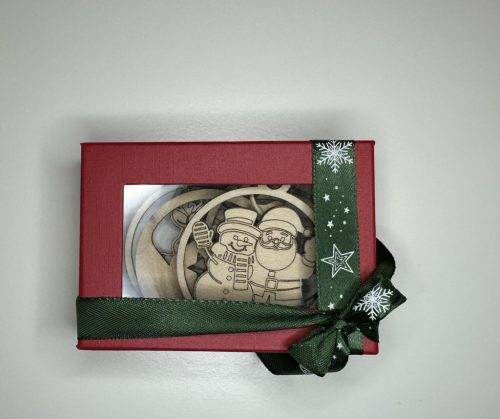 Karácsonyi Öröm – Prémium fa dísz szett (4 darabos)