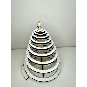 Nordic Spiral Tree – Modern Lézervágott Karácsonyfa