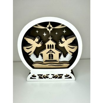 Angyalok éneke” 3D hatású Karácsonyi Asztali Dekor