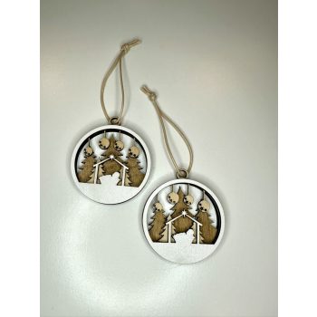   Betlehemi Fenyő – Kézműves Lézervágott Karácsonyi Dísz