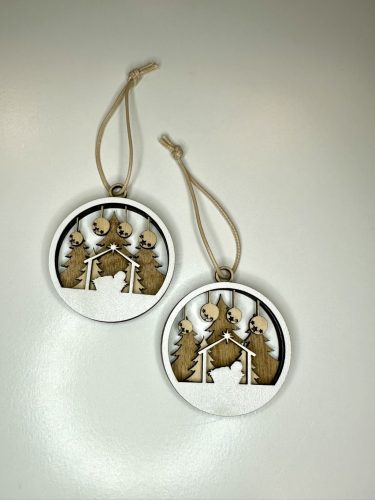 Betlehemi Fenyő – Kézműves Lézervágott Karácsonyi Dísz