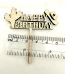 "Happy Birthday" Vadnyugati Stílusú Lézervágott Fa Tábla