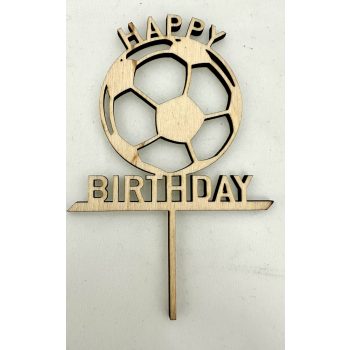 "Happy Birthday" Focis Lézervágott Fa Tábla