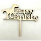 "Happy Birthday" Dínós Lézervágott Fa Tábla