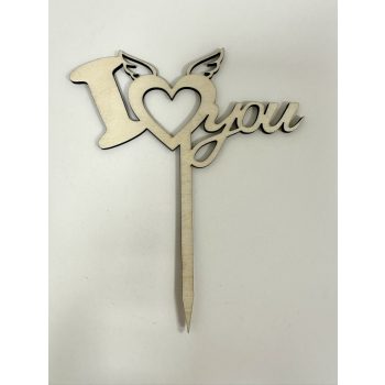 Szívből Szeretlek – Lézervágott fa beszúró