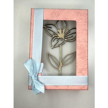   Örök Szellőrózsa virágdoboz – púderrózsaszín díszdobozban