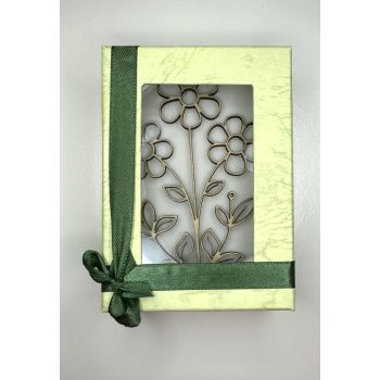 Örök Margaréta virágdoboz – zöld díszdobozban