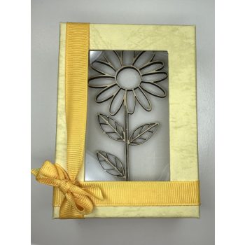 Örök Napraforgó virágdoboz – napsárga díszdobozban