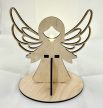 Lézervágott Fa Angyal Dekoráció