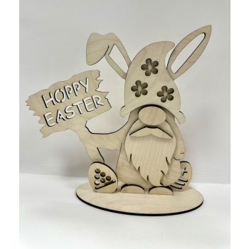Húsvéti Nyuszis Manó „Hoppy Easter” Dekor