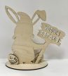 Húsvéti Nyuszis Manó „Hoppy Easter” Dekor
