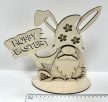 Húsvéti Nyuszis Manó „Hoppy Easter” Dekor