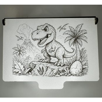   Dinoszauruszos fa puzzle gravírozott díszdobozban – 64 darabos