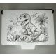Dinoszauruszos fa puzzle gravírozott díszdobozban – 64 darabos