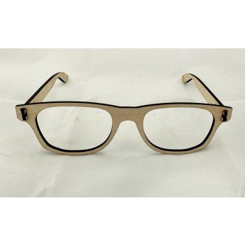Fa Téglalap Szemüveg