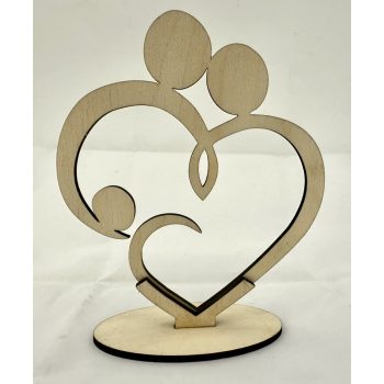 Összefonódó Szívek – Családi Kötelék Dekoráció