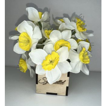 Nárcisz Örökcsokor fa ajándékdobozban