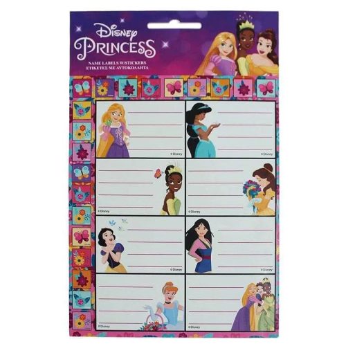Disney Hercegnők – 16 darabos füzetcímke szett