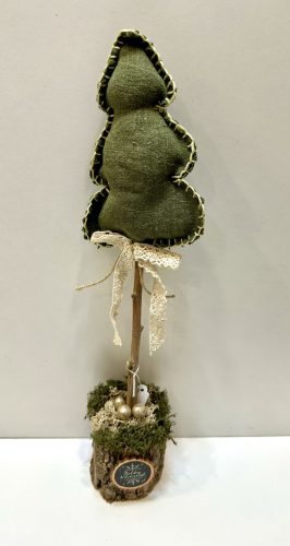 Vintage Erdei Textilfenyő – Boldog Karácsonyt