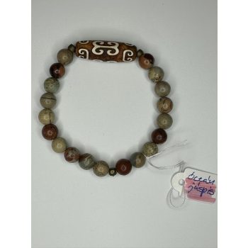 Őserő – Óceán Jáspis Amulett Karkötő