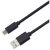 PREMIUMCORD Kábel USB 3.0 gen2, USB-C - USB-A, 10Gbit/s, 60W, M/M, 1m, fekete